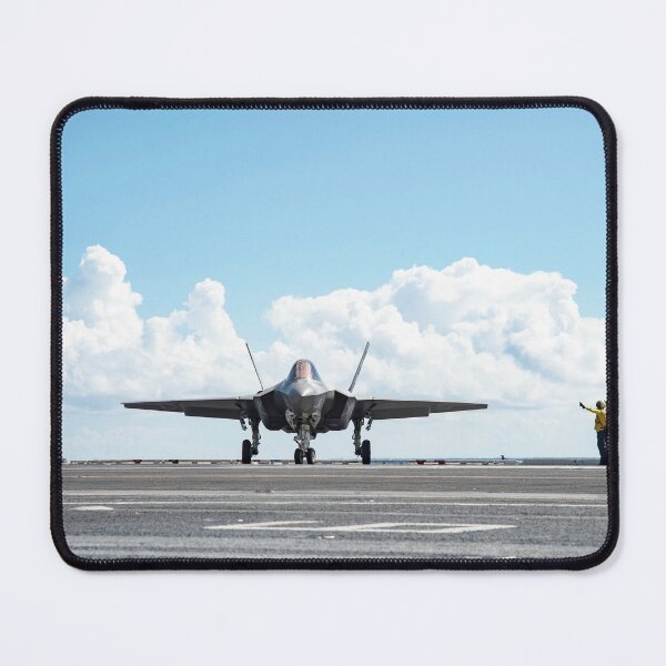Item preview, STK109420M-An F-35C Lightning II on the flight deck of USS Dwight D. Eisenhower designed and sold by StocktrekImages.