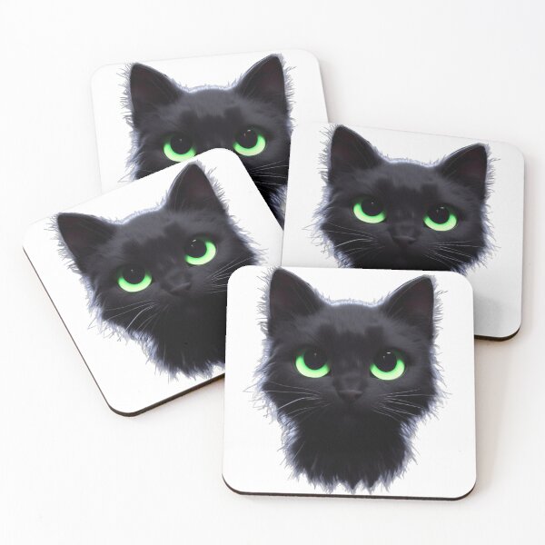 Item preview, The Unimpressed Black Cat Looking at you  designed and sold by erkabees.