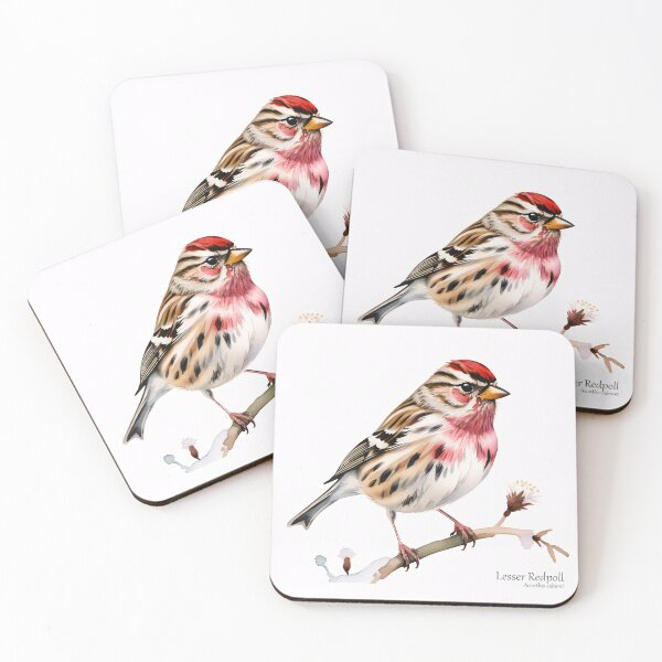 Item preview, Lesser Redpoll on a Branch designed and sold by PixelFixArt.