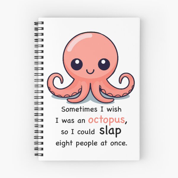 Item preview, Funny slapping octopus designed and sold by SurtonDesign.