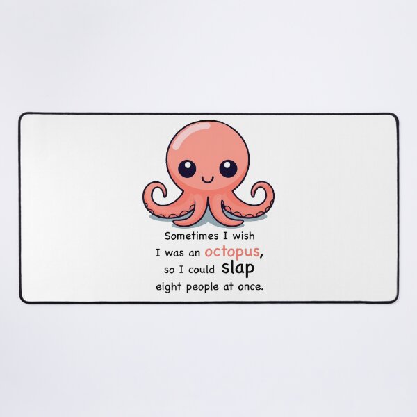 Item preview, Funny slapping octopus designed and sold by SurtonDesign.