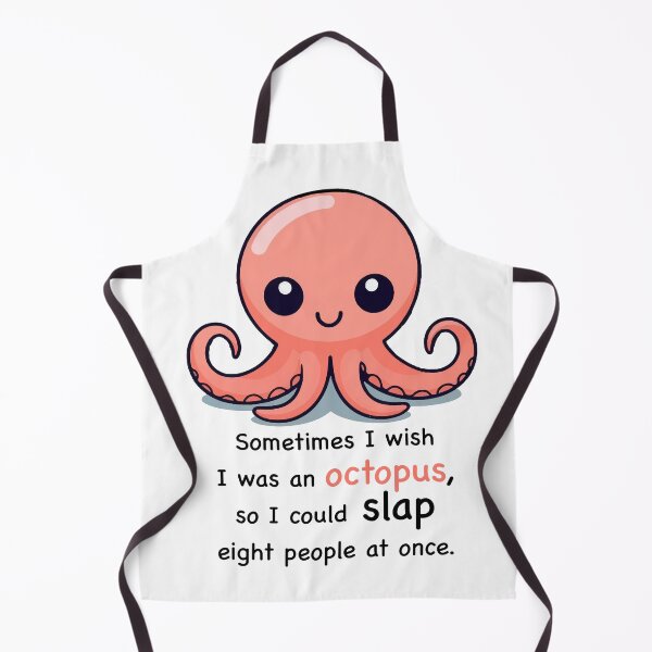 Item preview, Funny slapping octopus designed and sold by SurtonDesign.