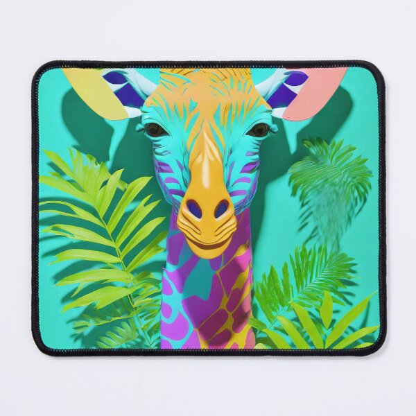 Item preview, Beautiful colourful fantasy giraffe designed and sold by fotofeast.