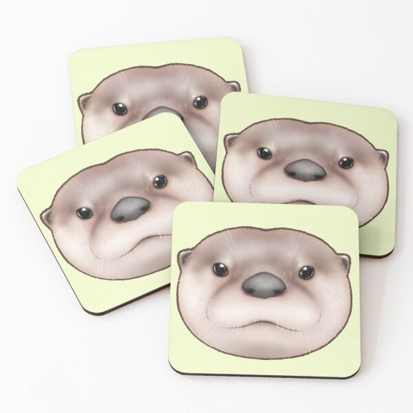Item preview, North American River Otter Face designed and sold by OTTERFAMILY.