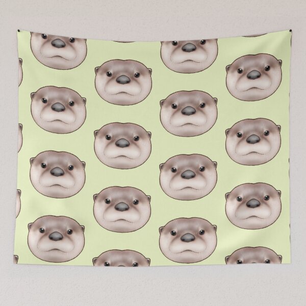 Item preview, North American River Otter Face designed and sold by OTTERFAMILY.
