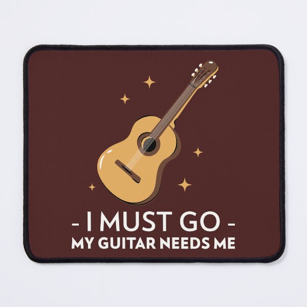 Item preview, I Must Go My Guitar Needs Me (Acoustic Guitar) designed and sold by guvnaguitars.