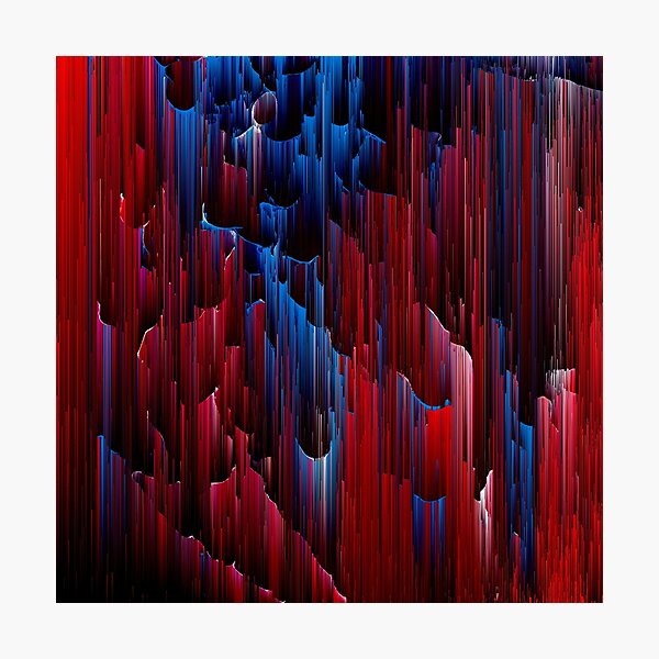 On the Up & Up - Pixel Art Photographic Print
