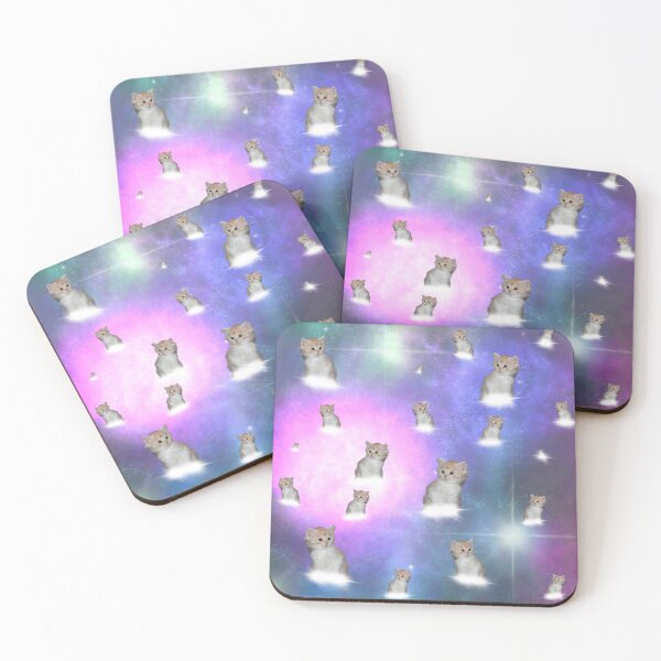 Item preview, Kitten on hoverboard in space designed and sold by TicaCreations.