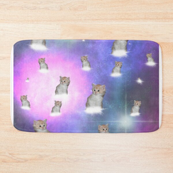 Item preview, Kitten on hoverboard in space designed and sold by TicaCreations.