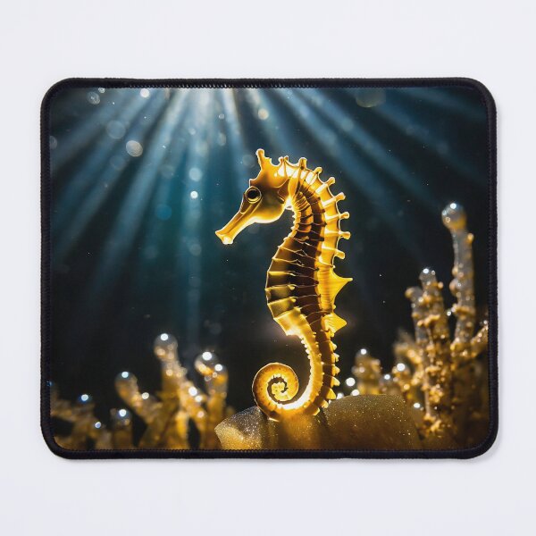 Item preview, Sun light falling on seahorse at bottom of sea designed and sold by fotofeast.