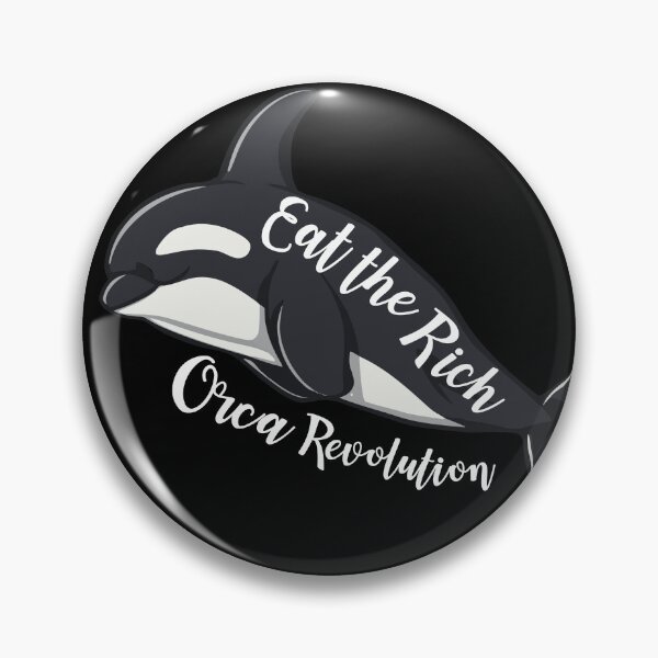 Item preview, Eat the rich orca revolution funny design designed and sold by typecrafted.