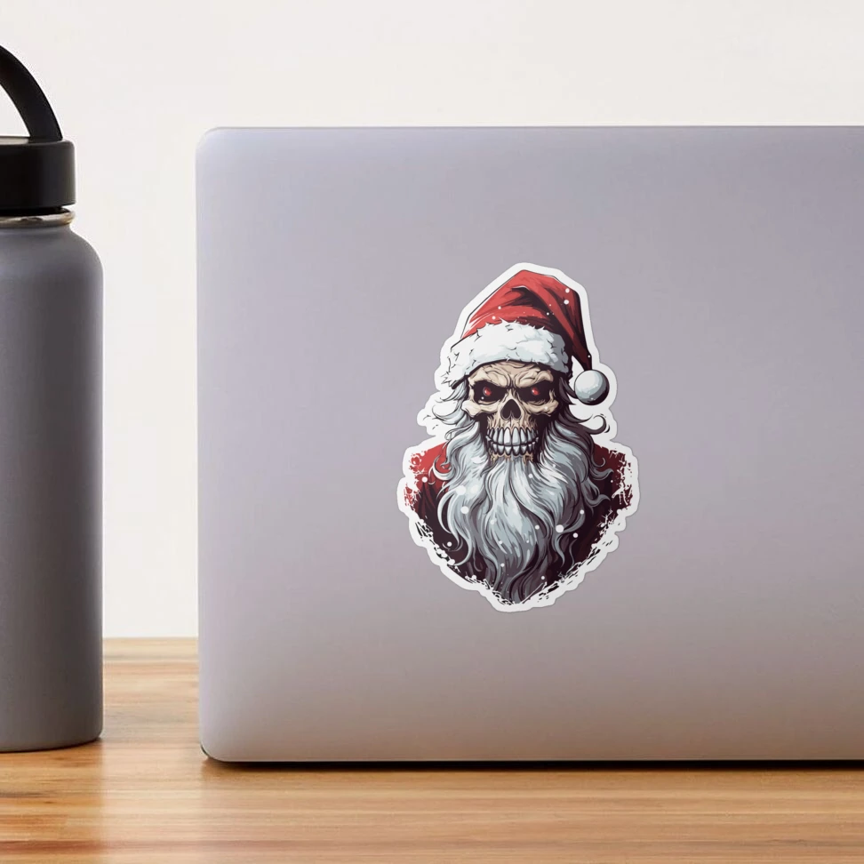 Santa Claus Face Christmas Gift Sticker – INKtropolis