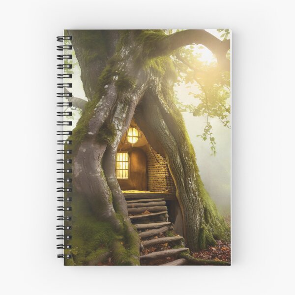 Item preview, Small cottage built in the trunk of an ancient tree designed and sold by fotofeast.