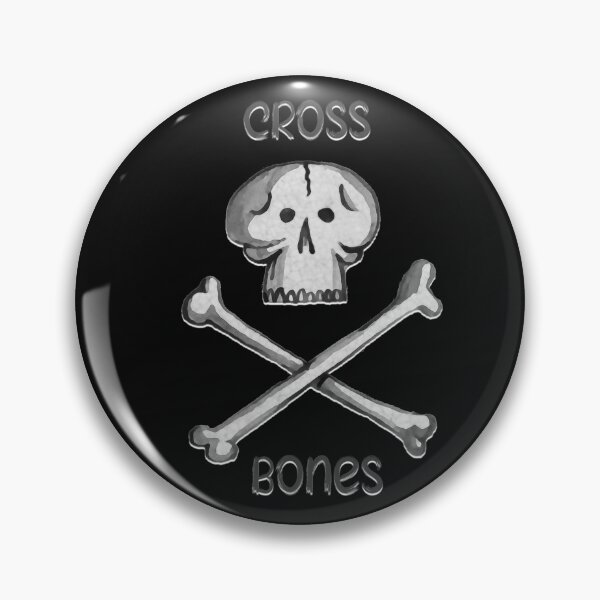 Artikelvorschau, Cross Bones Punny Totenkopf mit gekreuzten Knochen entworfen und verkauft von Corinne Alexa Jackson.