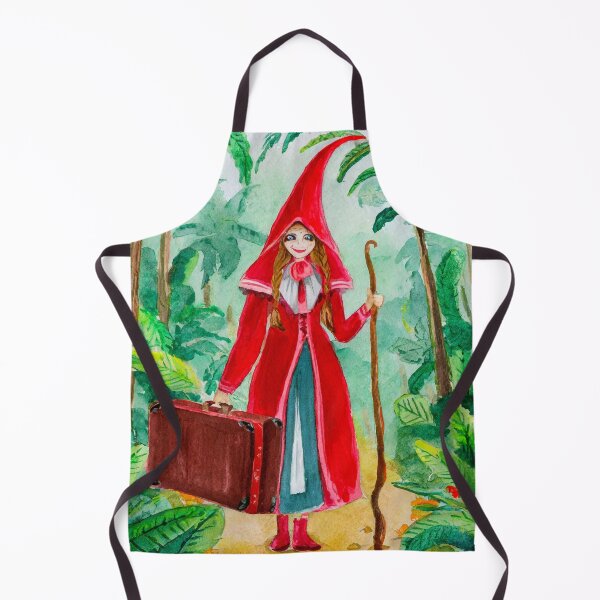 Item preview, Red riding hood with suitcase and stick in jungle designed and sold by fotofeast.