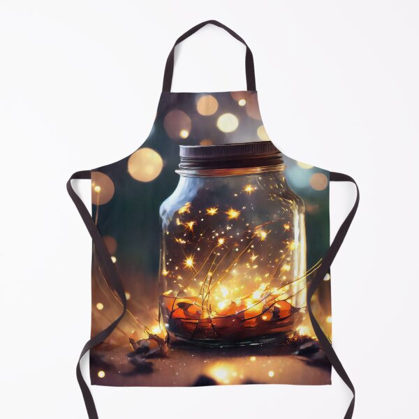 Item preview, Jar with fire flies surrounded by fairy lights designed and sold by fotofeast.
