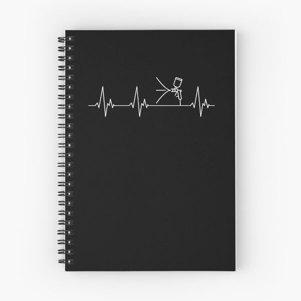 Item preview, Spray Gun Heartbeat - Auto Body Painting ECG Pulse Line outline design for Car painters designed and sold by venomousvector.