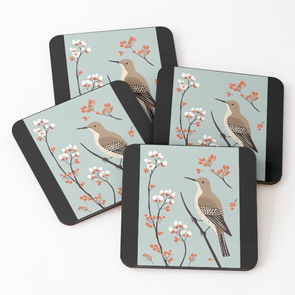 Item preview, Northern Flicker And Pretty Little Flower Branches designed and sold by CamilleNorris.