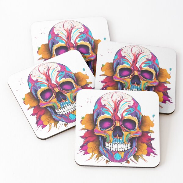 Item preview, skull colorful  designed and sold by t-an.