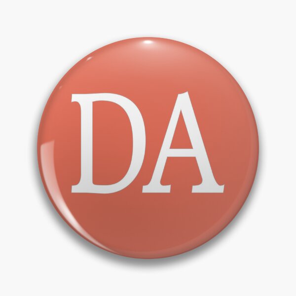 Artikelvorschau, DA-Initialen-Monogramm-elegante weiße Buchstaben entworfen und verkauft von Jeallan Designs.