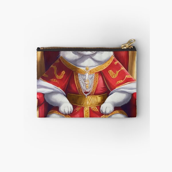Item preview, Fat royal cat dressed as a king sitting on a throne designed and sold by fotofeast.