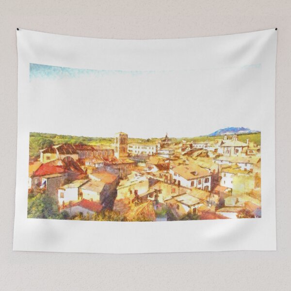 Item preview, Cityscape with wood and mountain designed and sold by Giuseppe Cocco.