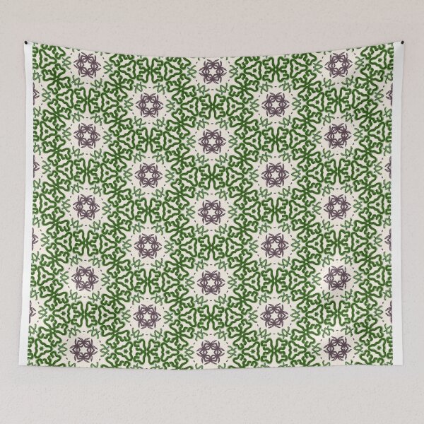 Item preview, green hexagons designed and sold by ritusdesigns.