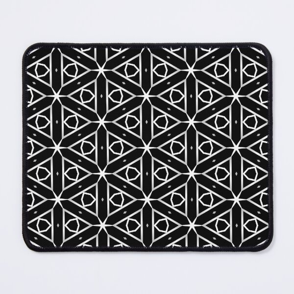 Item preview, Black White and Silver Geometric pattern designed and sold by FAFiloArtist.