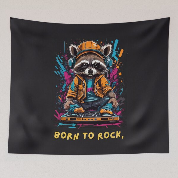 Item preview, Dj raccoon designed and sold by NaturalDream.