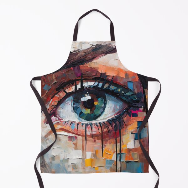 Item preview, Pixelated female eye painting designed and sold by fotofeast.