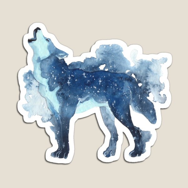 Item preview, Starry Howling Wolf designed and sold by Threeleaves.