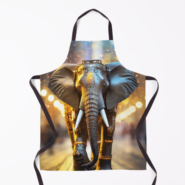 Item preview, Golden elephant on city streets designed and sold by fotofeast.
