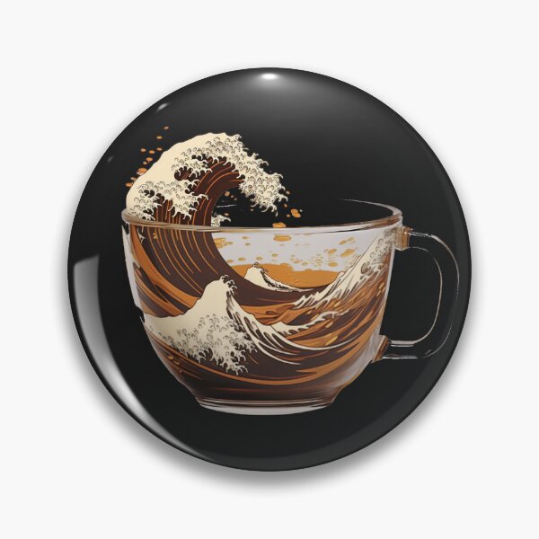 Item preview, The Great Wave Kanagawa of Coffee designed and sold by zand-n-zive.
