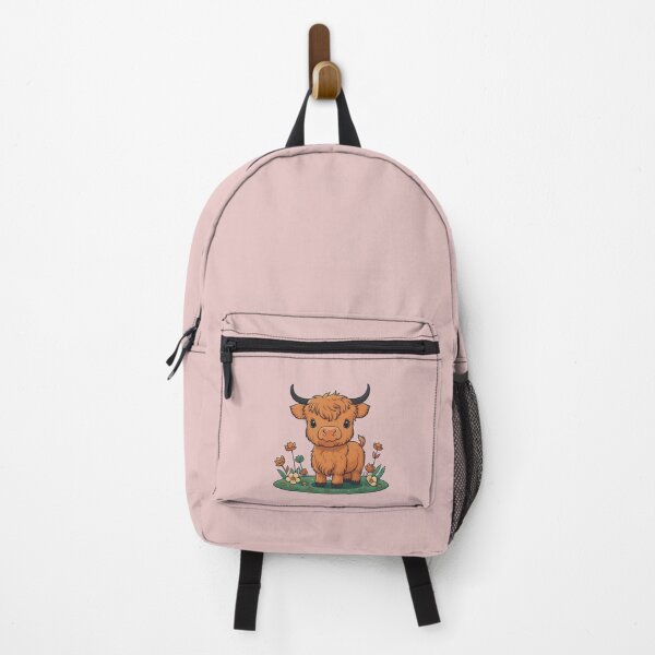 Item preview, Scottish Highland cow and flowers designed and sold by Nolan6.