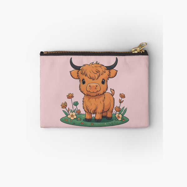 Item preview, Scottish Highland cow and flowers designed and sold by Nolan6.