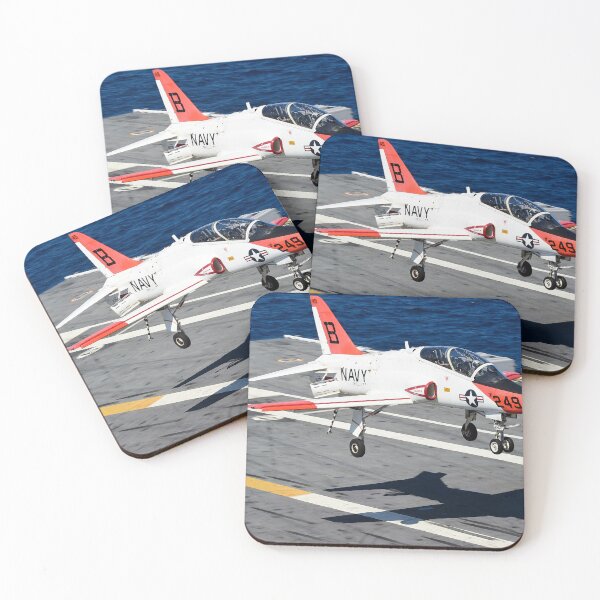Item preview, STK109382M-A T-45C Goshawk prepares to land on the flight deck of USS Dwight D. Eisenhower. designed and sold by StocktrekImages.