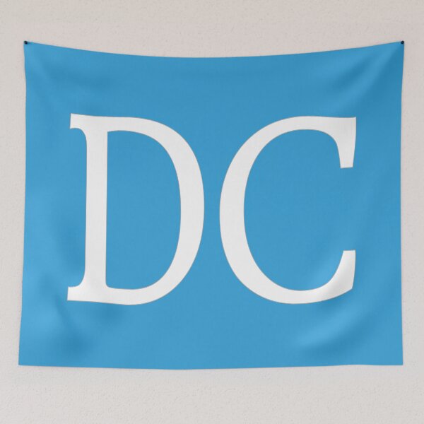Item preview, DC Initials Monogram Elegant White Letters designed and sold by Jeallan Designs.