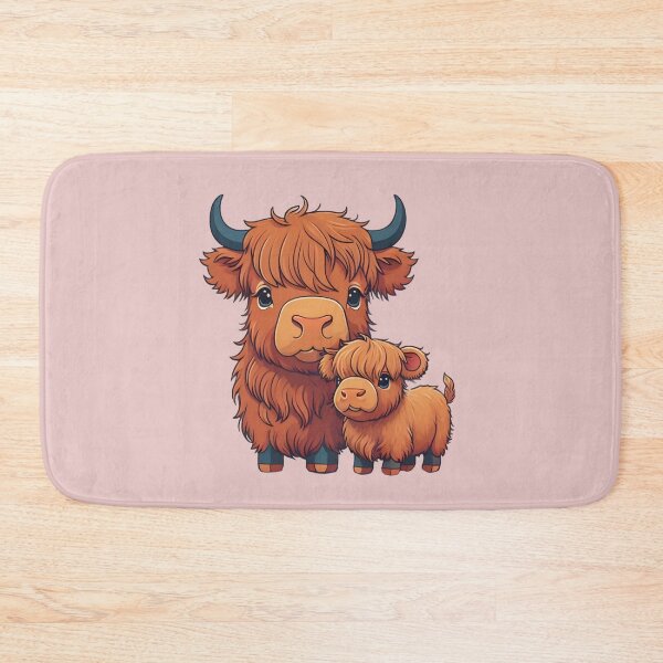 Item preview,  Mother Scottish Highland cow and calf designed and sold by Nolan6.