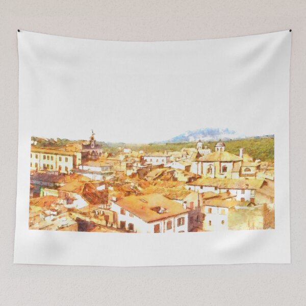 Item preview, Cityscape with wood and mountain designed and sold by Giuseppe Cocco.