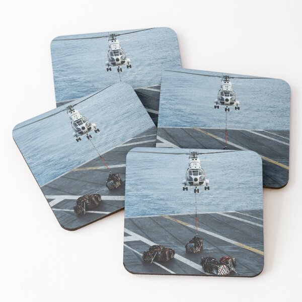 Item preview, STK109449M-An SA 330 Puma helicopter transports supplies to USS Theodore Roosevelt. designed and sold by StocktrekImages.