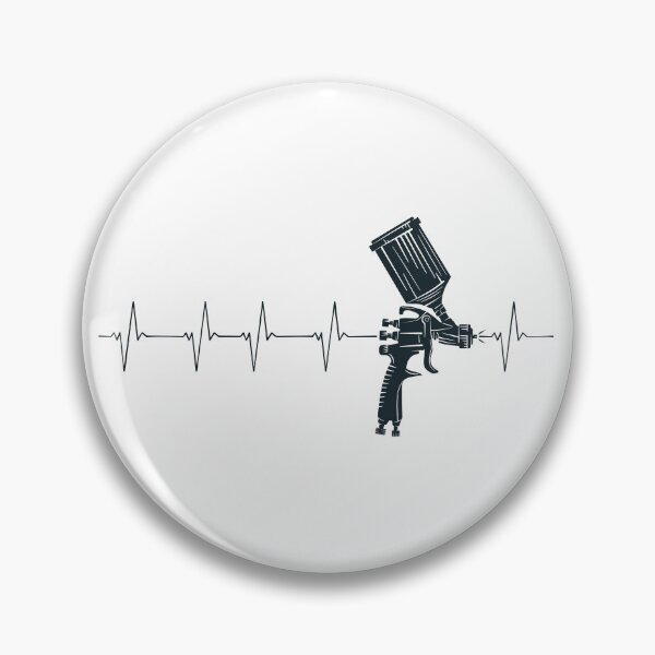 Item preview, Spray Gun Heartbeat - Auto Body Painting EKG Pulse Line for Car painters and Spray Painting lovers designed and sold by venomousvector.