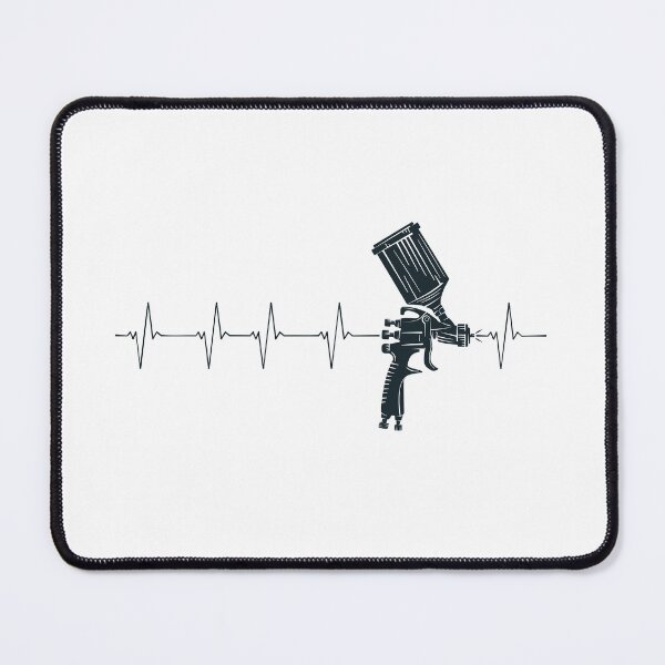Item preview, Spray Gun Heartbeat - Auto Body Painting EKG Pulse Line for Car painters and Spray Painting lovers designed and sold by venomousvector.