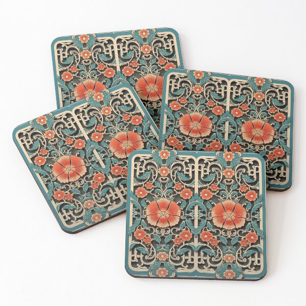 Item preview, A pair of flowers Korean classic  patterns  designed and sold by beatriceJHS.