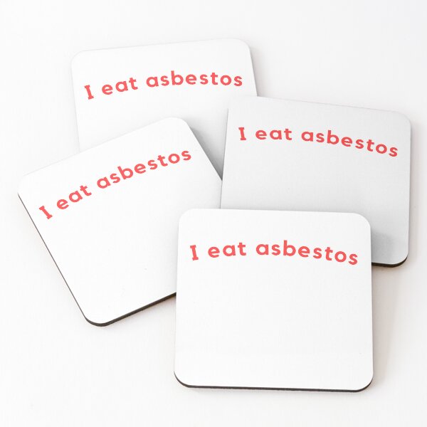 Item preview, I eat asbestos | asbestos cool family gifts | Funny designed and sold by TheTimer.