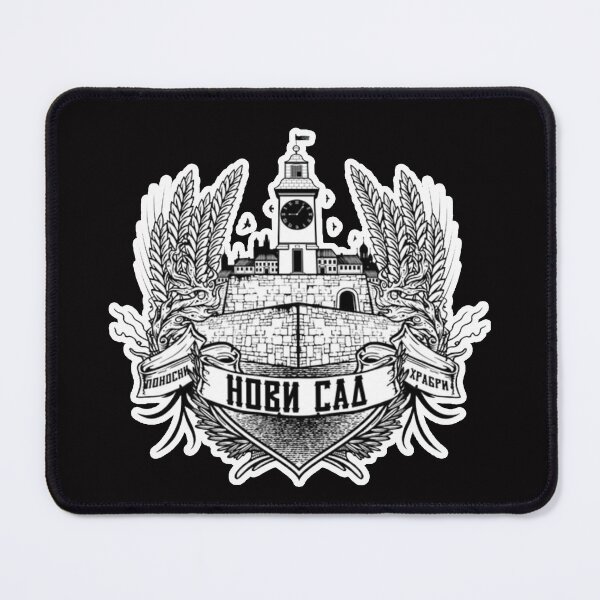 Item preview, city of Novi Sad old school coat of arms Serbia designed and sold by Ratatatts.