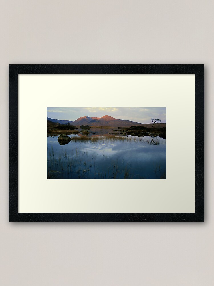 Alternate view of Blackmount Lochan N achlaise Framed Art Print