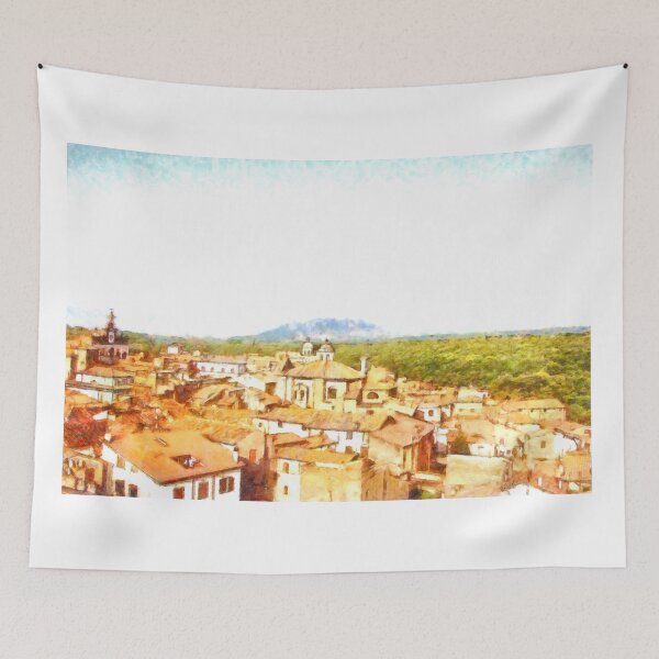 Item preview, Cityscape with wood and mountain designed and sold by Giuseppe Cocco.