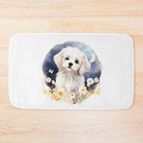 Item preview, Maltipoo puppy watercolour portrait designed and sold by TheRightHonMP.