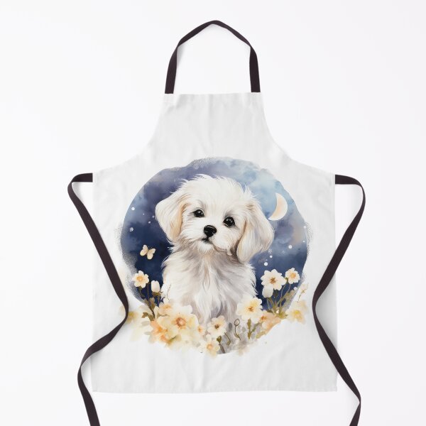Item preview, Maltipoo puppy watercolour portrait designed and sold by TheRightHonMP.