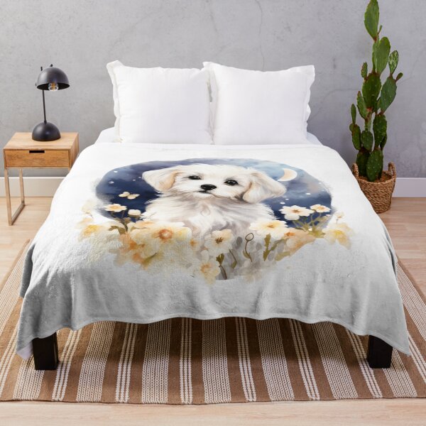 Item preview, Maltipoo puppy watercolour portrait designed and sold by TheRightHonMP.